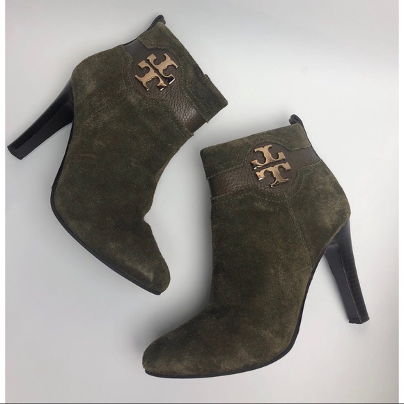Tory Burch Shoes - {Tory Burch} Monogram Logo  Ankle Booties
